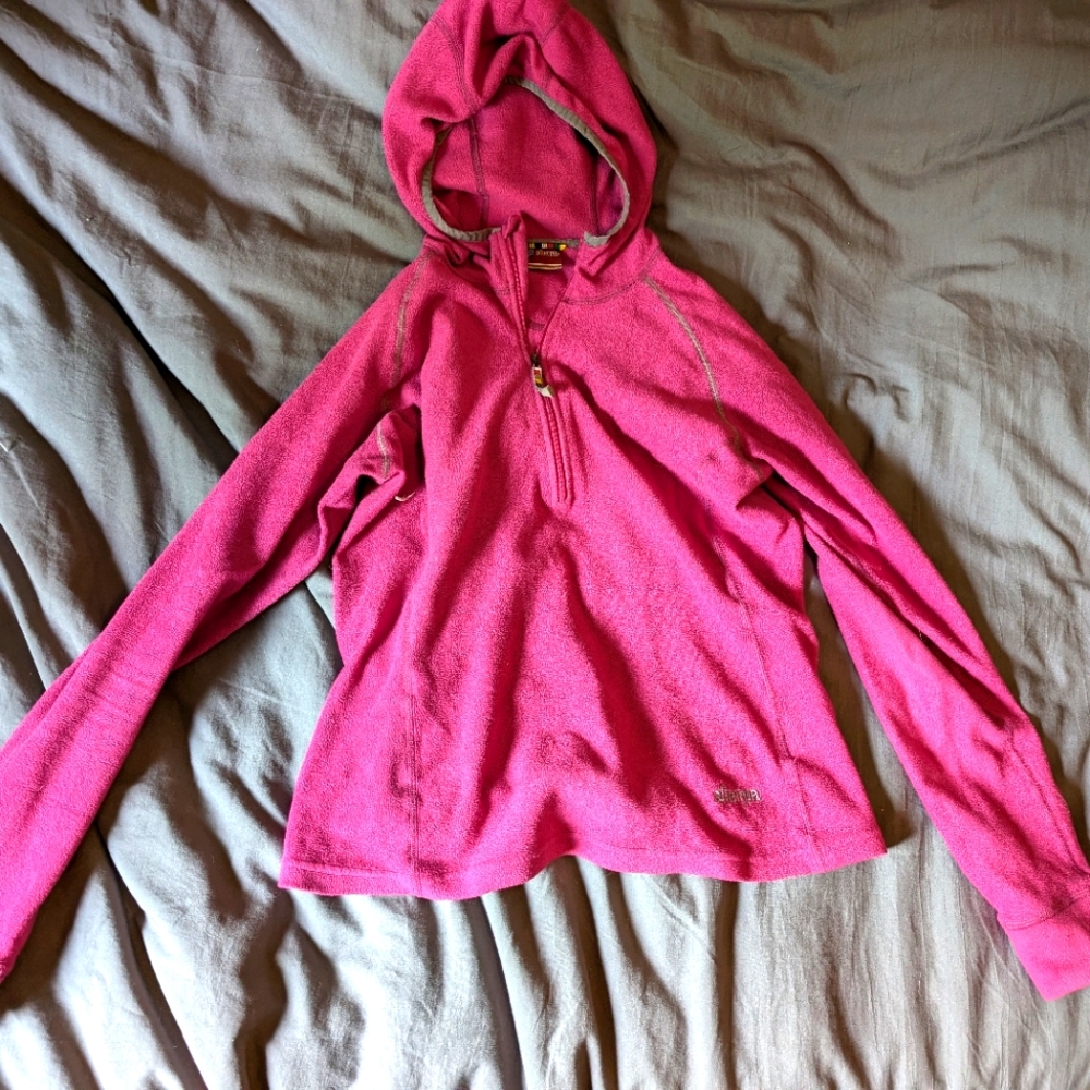 Sherpa hooded fleece size medium